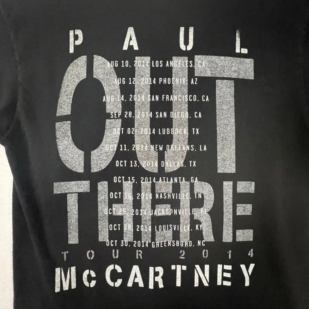 Paul‎ McCartney Out There 2014 Tour Small T-shirt USA Tour Music Concert